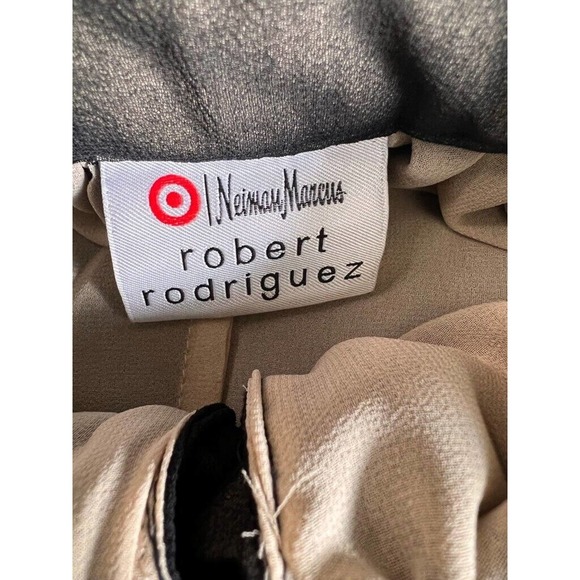 Robert Rodriguez Womens Blouse Black Sleeveless Keyhole Neck Ruffles Chiffon M - Picture 3 of 10